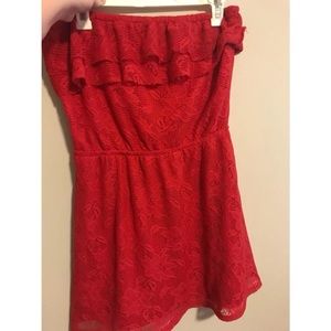 Red summer dress